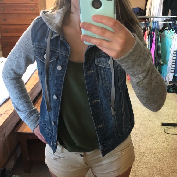 Mudd Jean jacket with gray sleeves - Picture 2 of 5